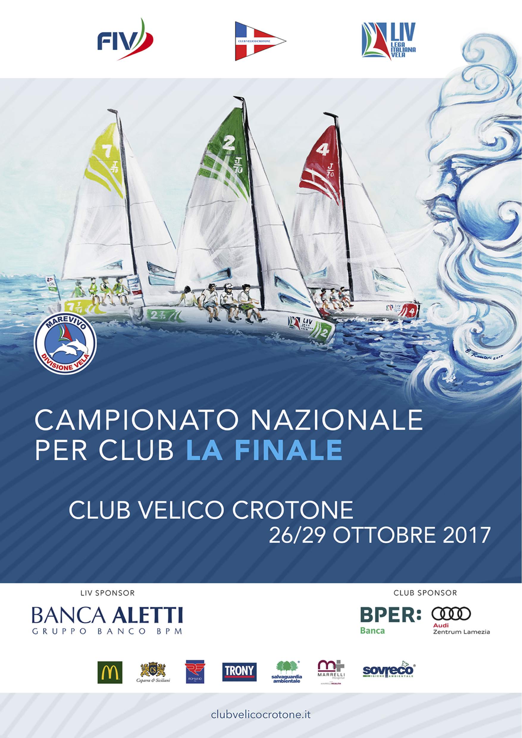 Lega Italiana Vela: dal 26 al 29 ottobre a Crotone per il Gran Finale