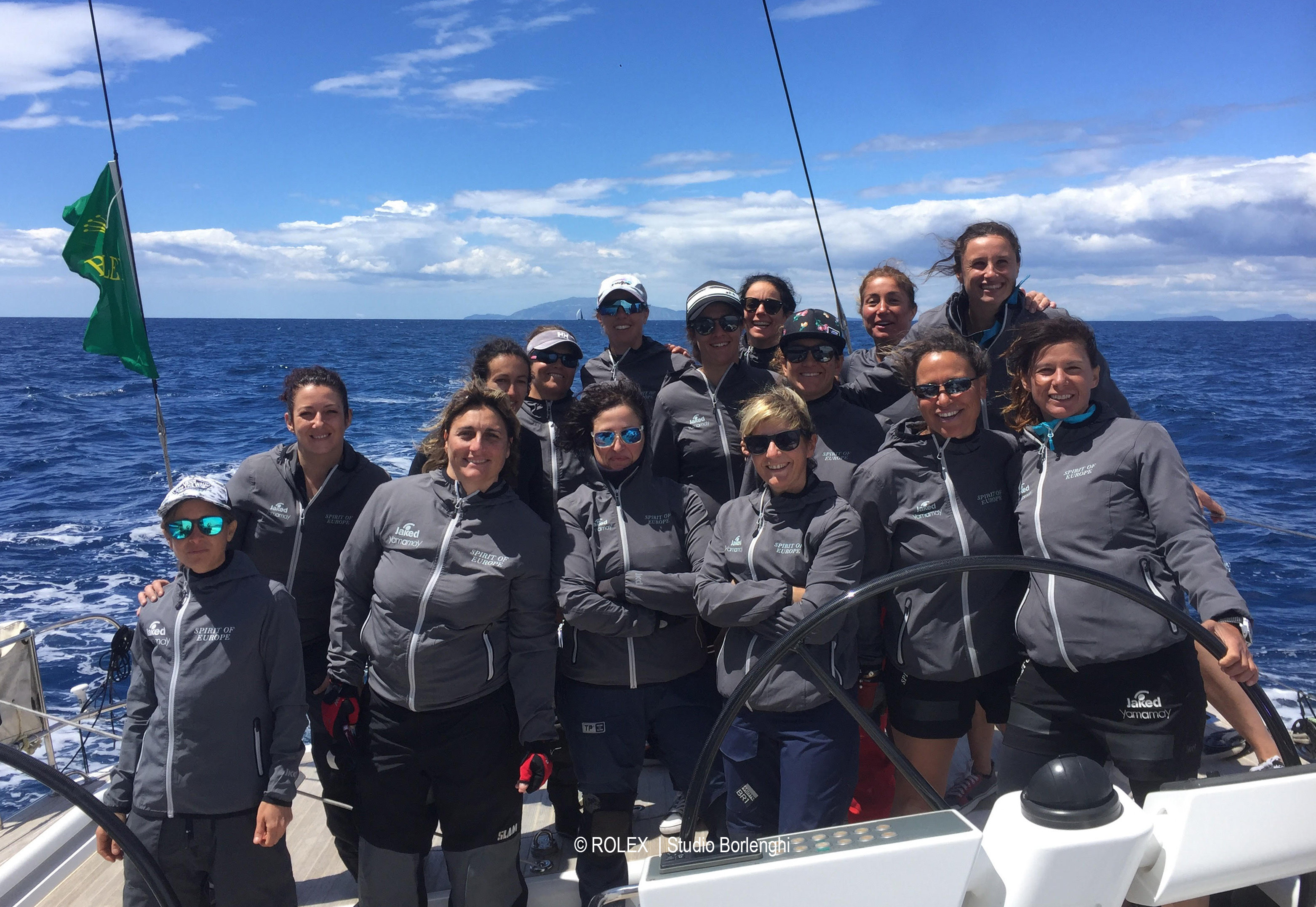 Cristiana Monina alla Rolex Capri Sailing Week con l’equipaggio tutto rosa di Spirit of Europe
