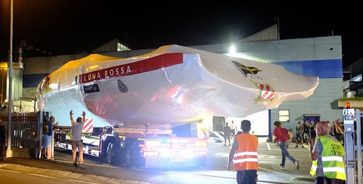 Ecco lo scafo del primo AC75 di Luna Rossa Prada Pirelli, varo a Cagliari il 9 settembre