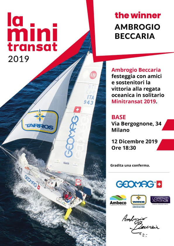 La festa per Ambrogio, domani a Milano la serata per Beccaria dopo la storica vittoria alla Mini Transat