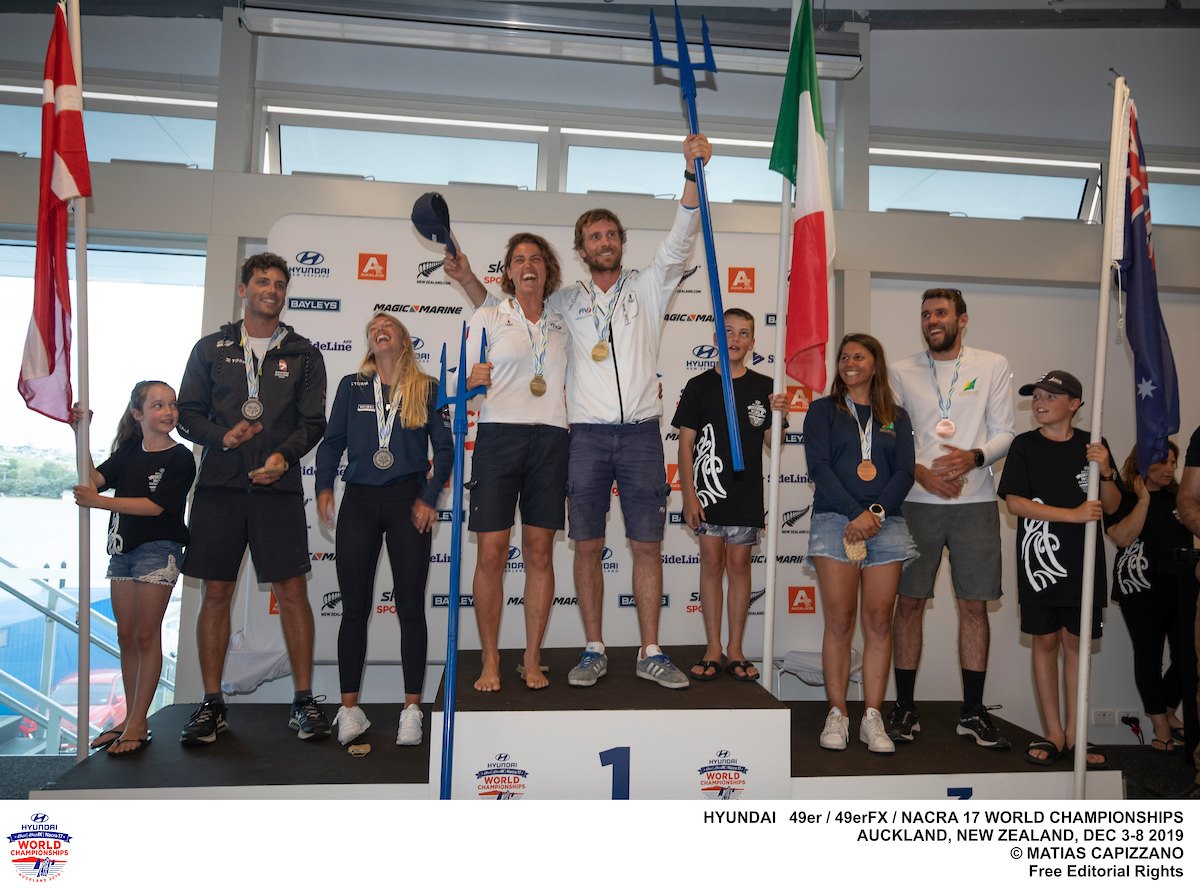 Grand’Italia ad Auckland: Vittorio Bissaro e Maelle Frascari campioni del mondo Nacra 17