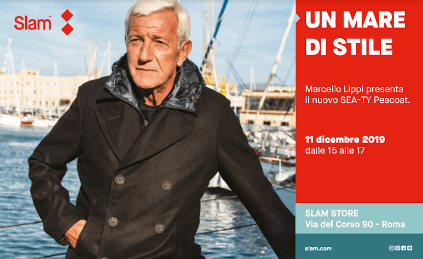 Marcello Lippi presenta il nuovo SEA-TY Peacoat di SLAM