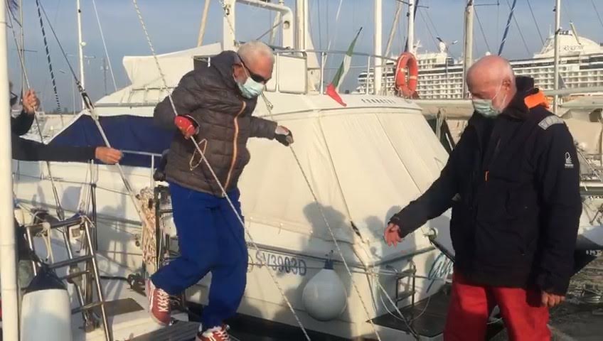 #forza91 Mario Battilanti ha concluso a Ravenna il periplo d’Italia a vela