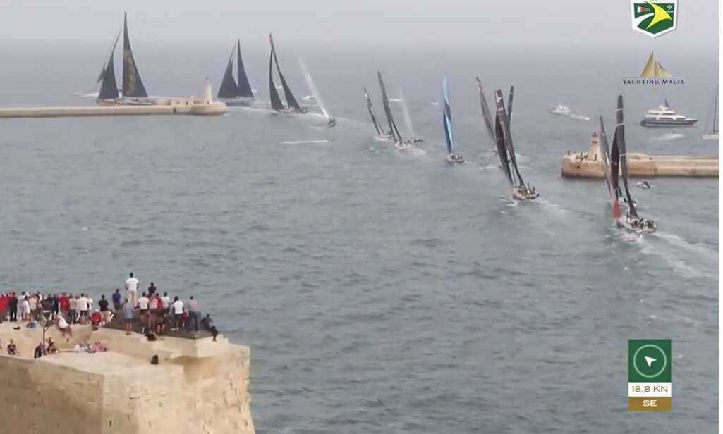 Rolex Middle Sea Race: partenza spettacolare, Maserati e Skorpios in testa